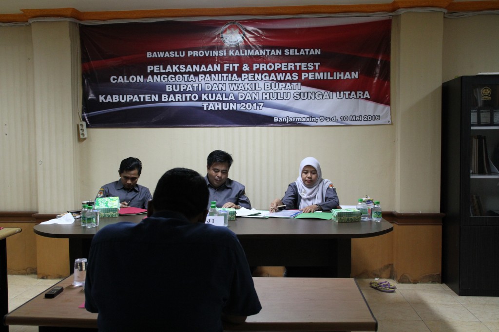 PEREBUTAN TIGA BESAR CALON ANGGOTA  PANWAS KABUPATEN HSU DAN KABUPATEN BATOLA