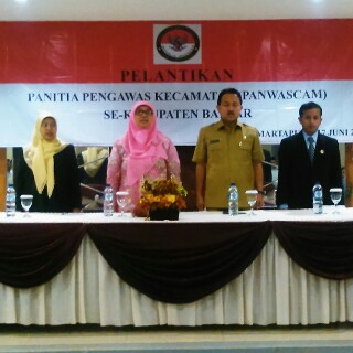 BAWASLU RI HADIRI PELANTIKAN PANWASCAM SE-KABUPATEN BANJAR