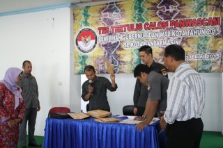 Penyelenggaraan Ujian Tertulis Pada Seleksi Anggota Panwascam Di Kabupaten Banjarmasin