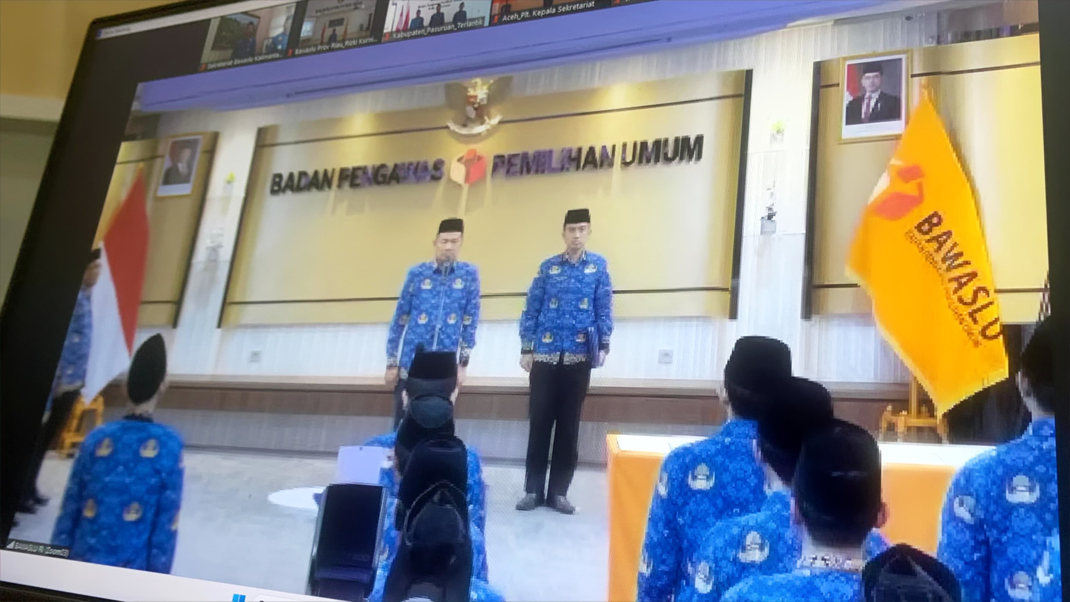 Tegaskan Integritas dan Solidaritas, Sekjen Bawaslu Lantik JabatanÂ  Administrator, Pengawas, dan Fungsional Secara Virtual