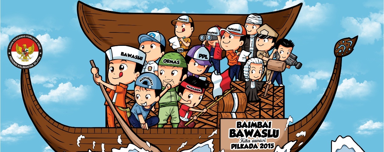 BAWASLU KALSEL LAUNCHING MASKOT PENGAWASAN PILKADA