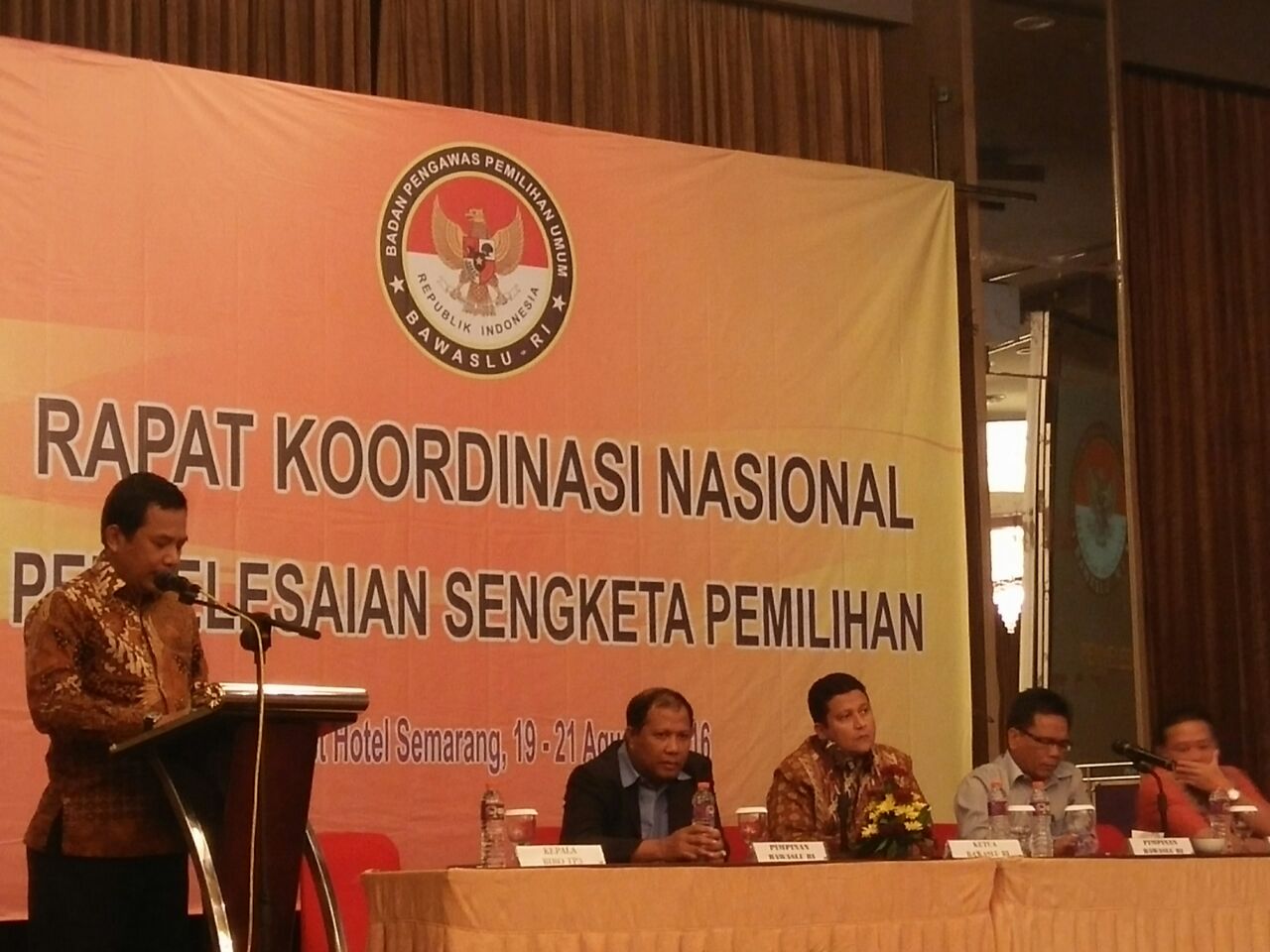 BAWASLU KALSEL IKUTI RAKORNAS PENYELESAIAN SENGKETA