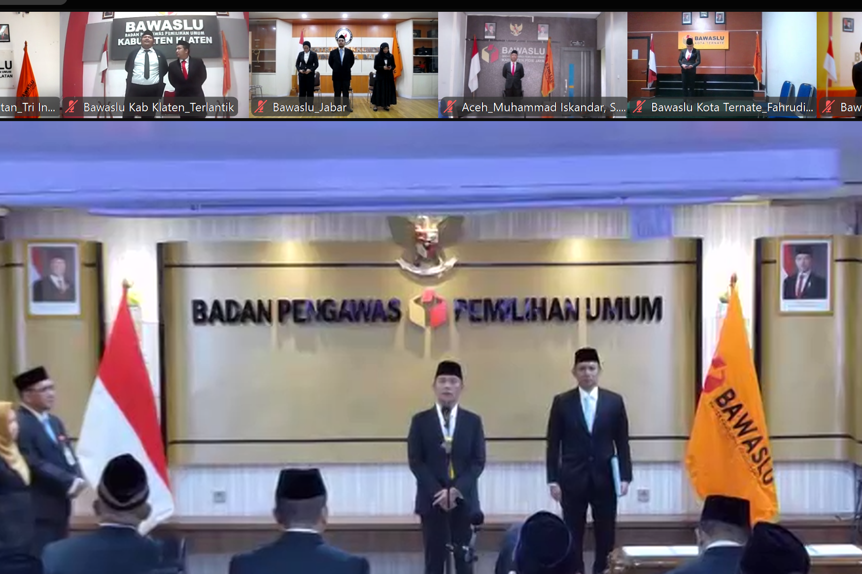 arahan sekjen bawaslu ri saat pelantikan