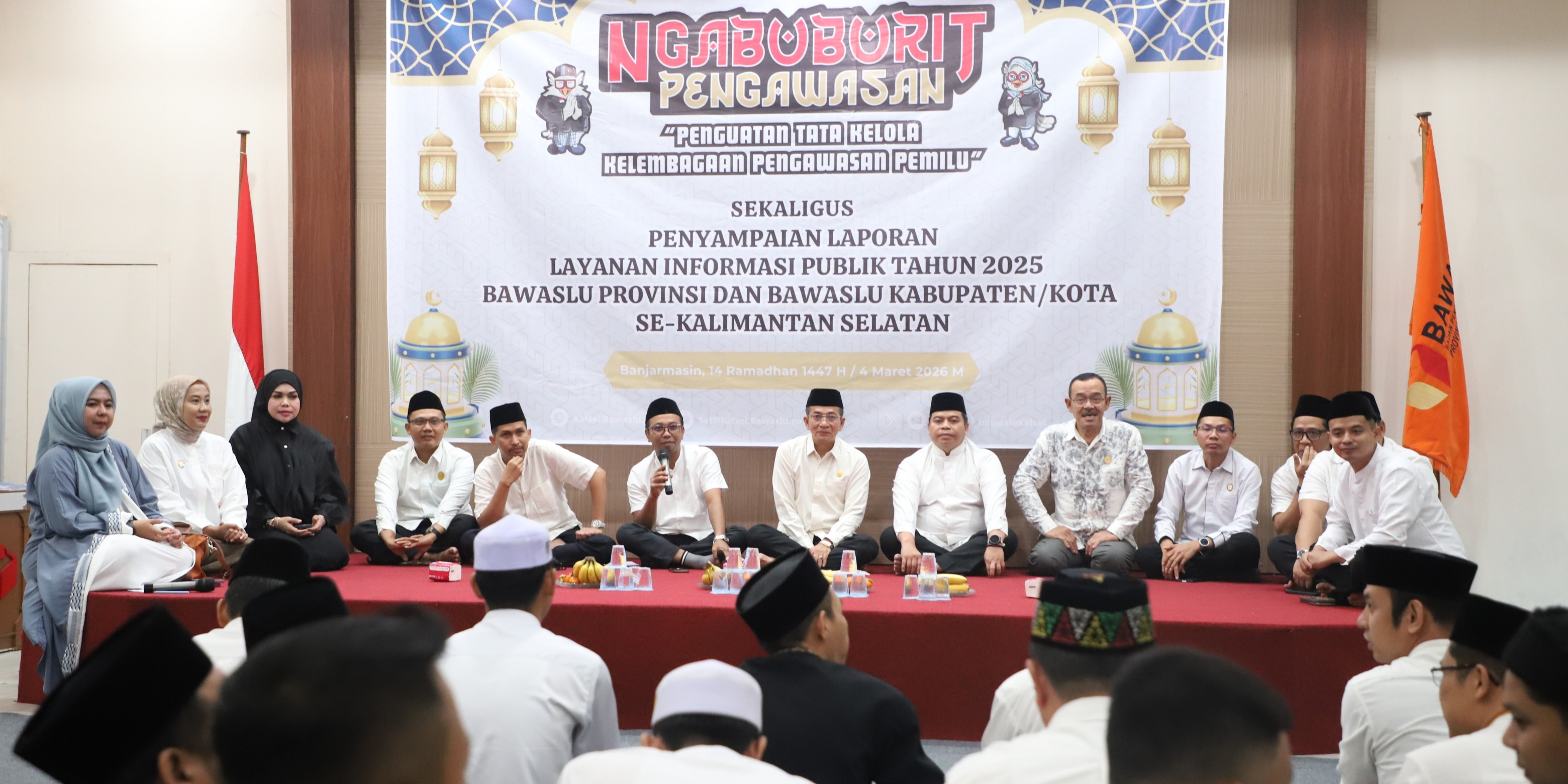 Suasana Silahturahmi Acara Ngabuburit Pengawasan 1447 H Bawaslu Kalsel