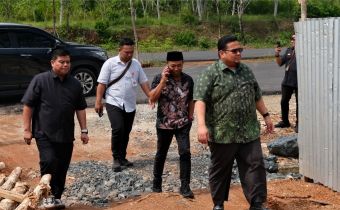 Ketua Bawaslu RI Tinjau Pembangunan Gedung Baru Bawaslu Kalsel di Banjarbaru