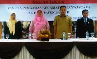 BAWASLU RI HADIRI PELANTIKAN PANWASCAM SE-KABUPATEN BANJAR