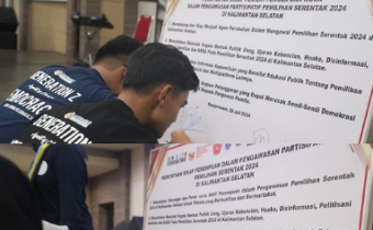 Teken Pernyataan Sikap Bersama,Bawaslu Libatkan Pemilih Pemula, Pemilih Muda dan Kaum Perempuan Dukung dan Awasi Pilkada 2024