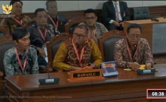 Bawaslu Kalsel Dampingi Bawaslu Banjarbaru di Sidang Pendahuluan MK PSU Banjarbaru