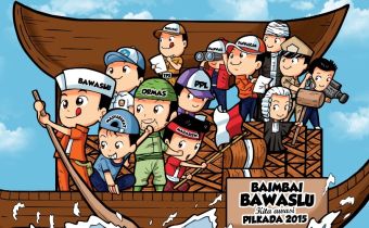 BAWASLU KALSEL LAUNCHING MASKOT PENGAWASAN PILKADA