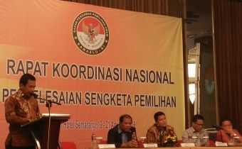 BAWASLU KALSEL IKUTI RAKORNAS PENYELESAIAN SENGKETA